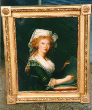 Antique paintings 18th C French portrait oils