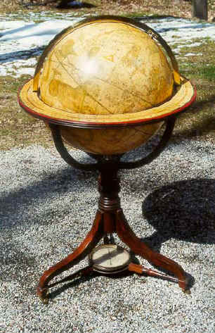 Period Antique English Georgian world globes