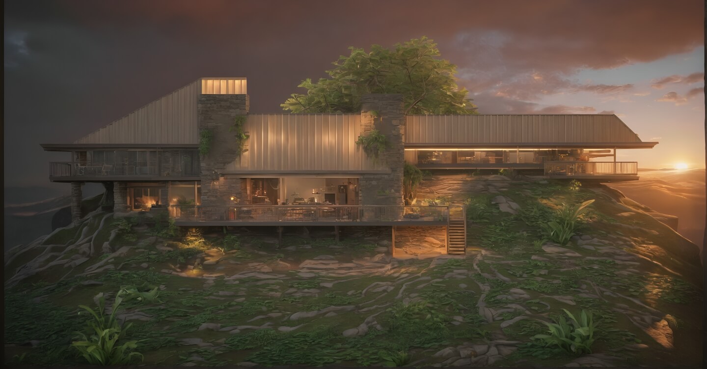 Mountain Lodge View House Refuge luxury custom home design by Architect John Henry 
.jpg