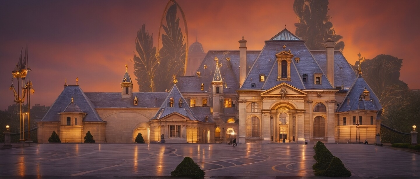 Porte Cochere French Chateau luxury residence by Architect John Henry 
.jpg