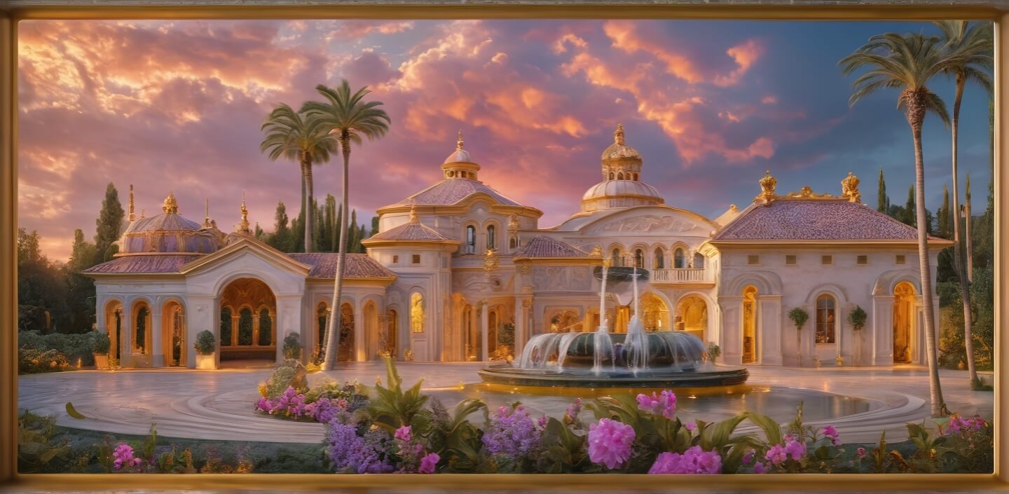 Romantic Classical Palace luxury custom home design by Architect John Henry 
.jpg