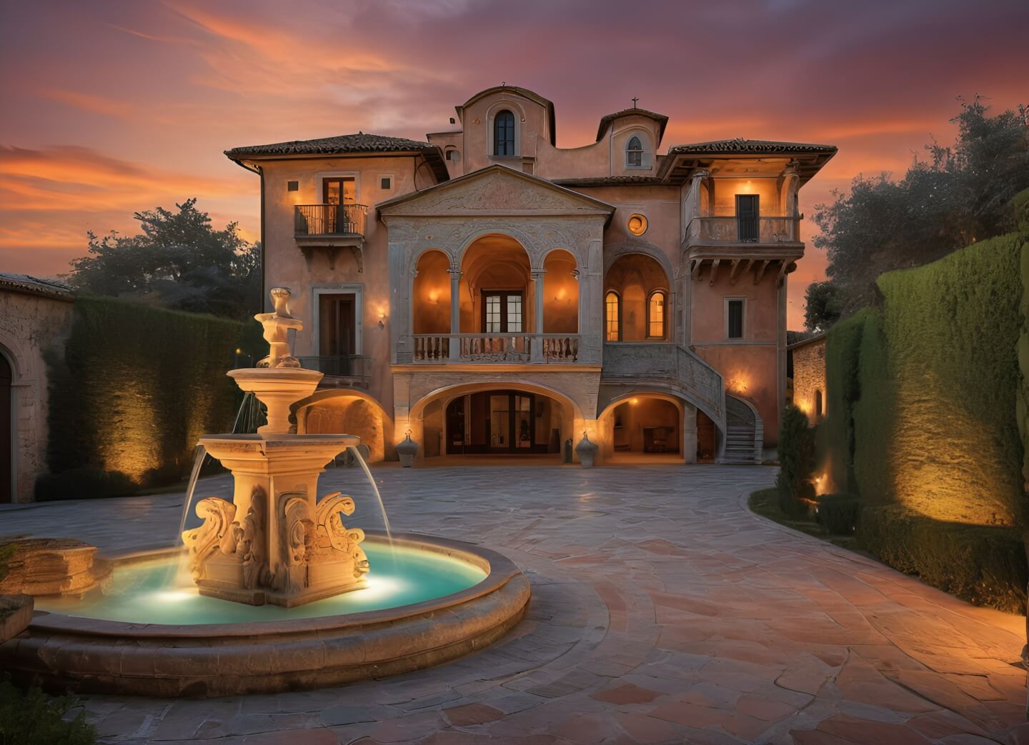 Rustic Romana Romantic Villa luxury residence by Architect John Henry 
.jpg